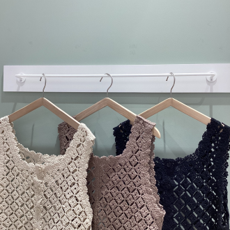 かぎ編み風ビスチェ