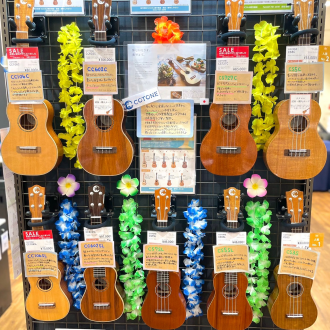 国産ウクレレフェア開催中！6月25日（日）ウクレレはじめてさんビギナーズ倶楽部開催！
